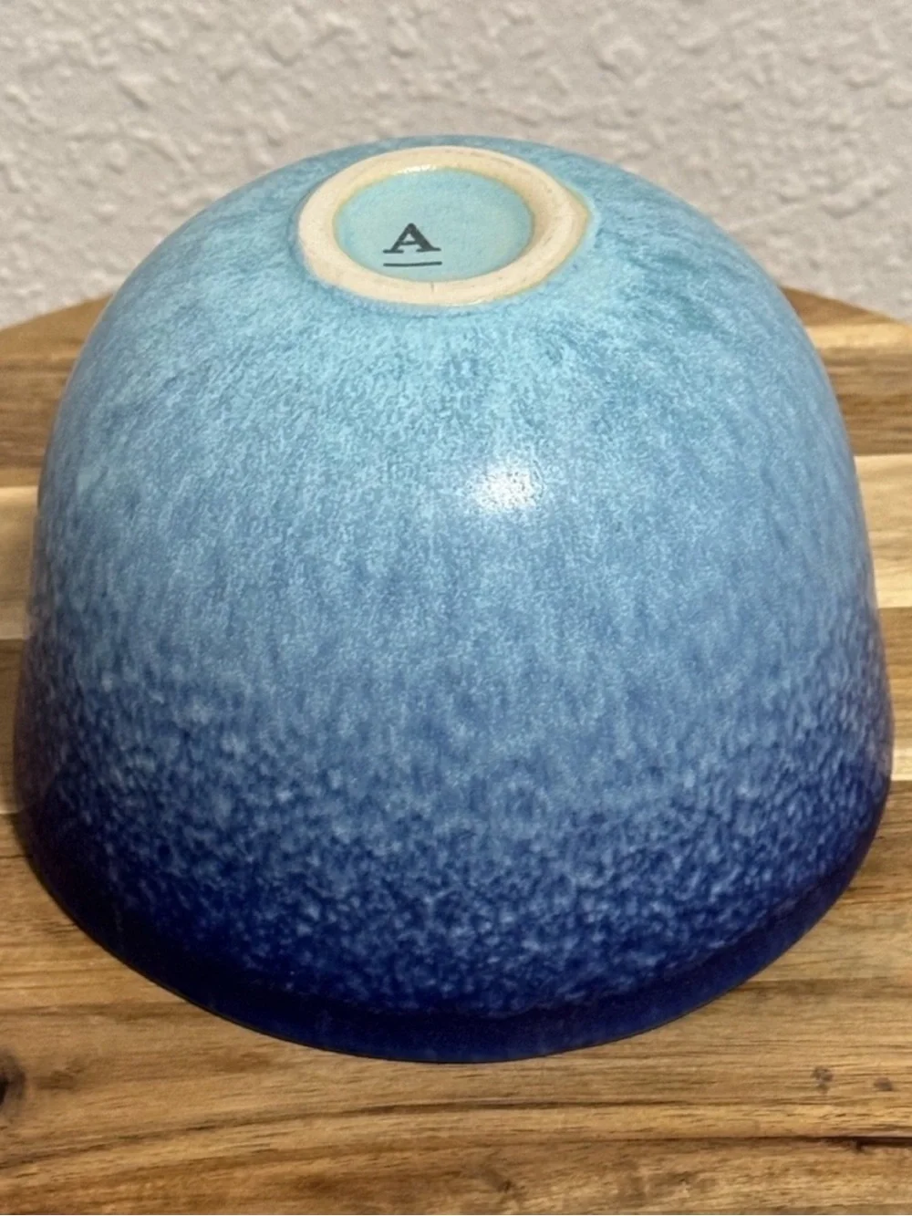 Anthropologie Dalila Ombre Bowl Azure Blue Stoneware